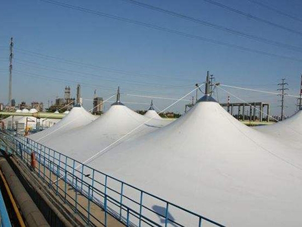 膜结构污水池加盖