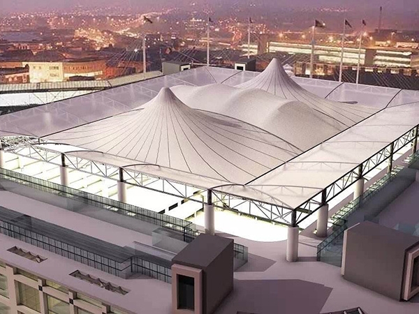 膜结构污水池加盖