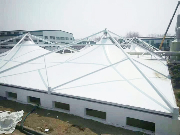 膜结构污水池加盖