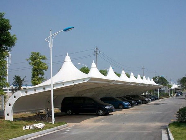 膜结构汽车棚